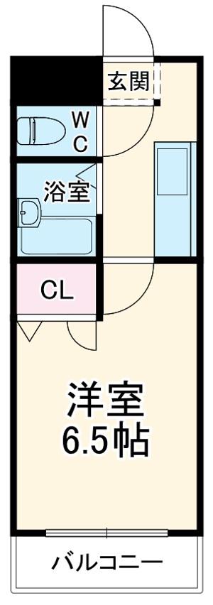 LIBERATION21(1K/1階)の間取り写真