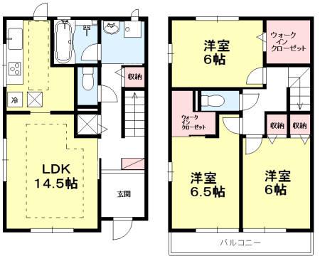 コモレビ大蔵Ⅰ(3LDK)の間取り写真