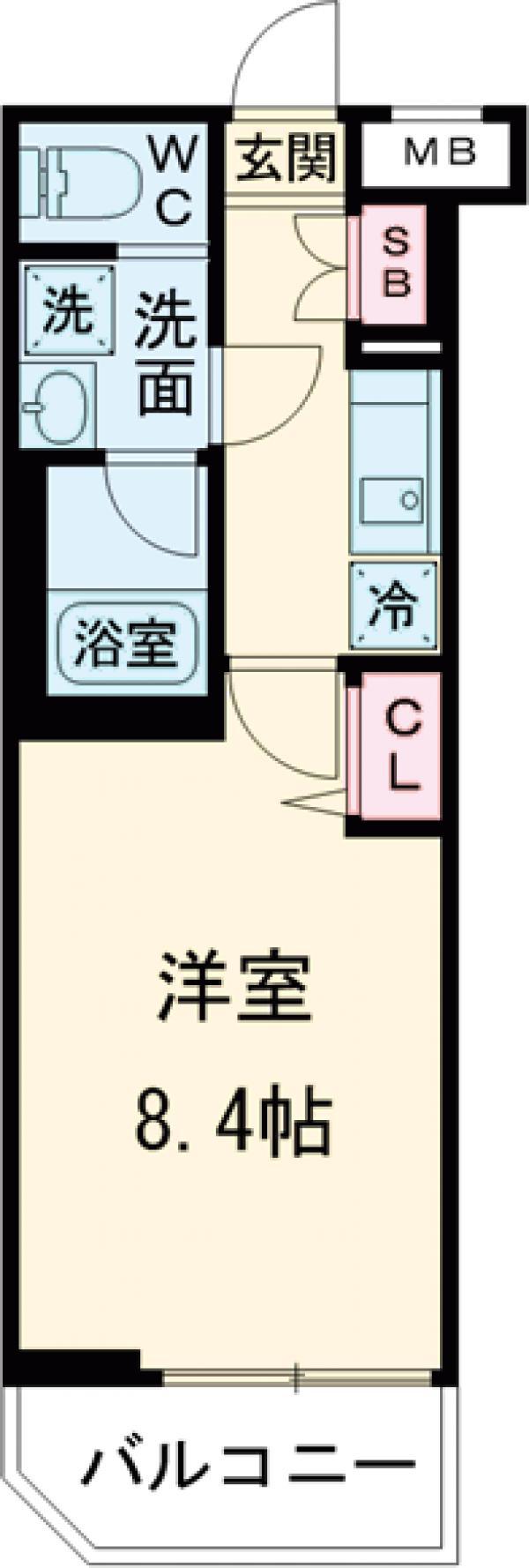 アイルグランデ押上ノースドゥーエ(1K/3階)の間取り写真