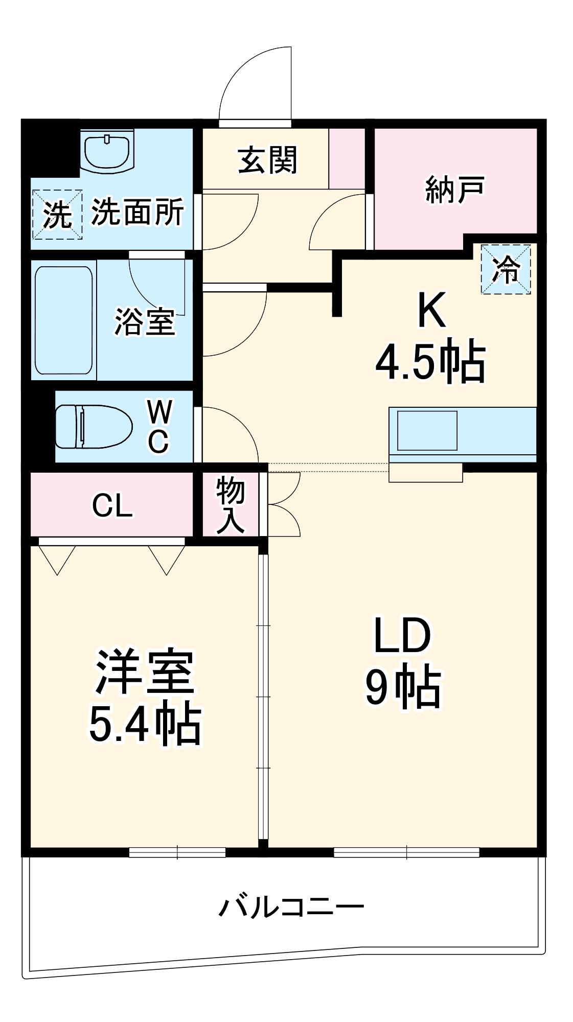 サンライズヒルⅡ(1SLDK/3階)の間取り写真