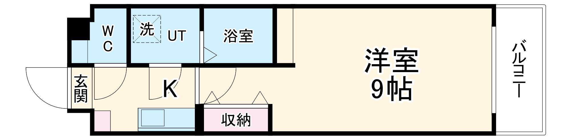 ファーストコート五条新町(1K/3階)の間取り写真