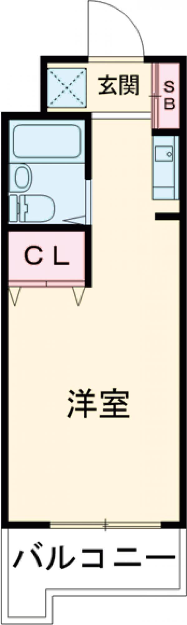 インプルーブ高井戸(ワンルーム/3階)の間取り写真