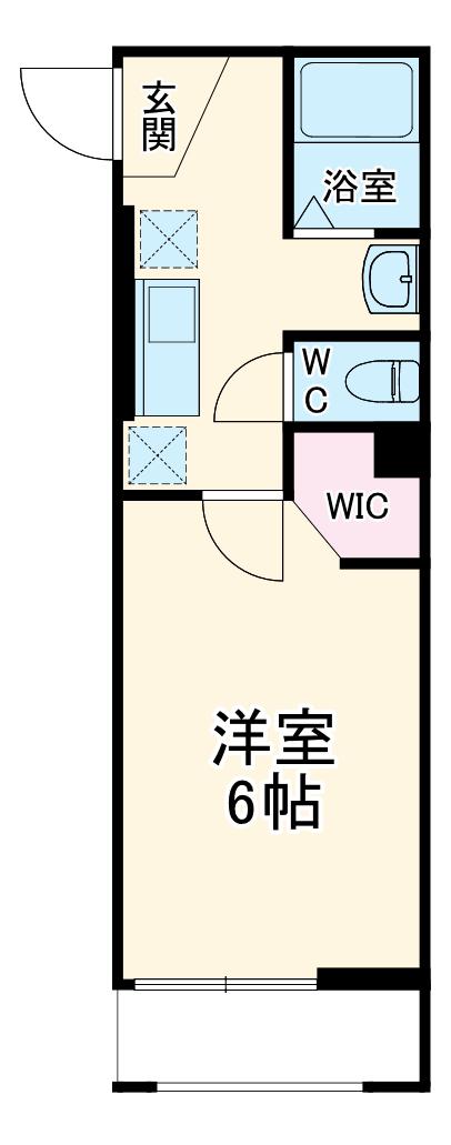 OPEN RISE大和田Ⅰ(1K/3階)の間取り写真