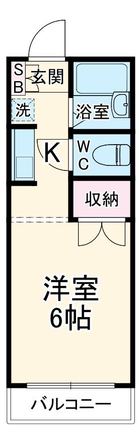 シティーコープ産友(ワンルーム/1階)の間取り写真