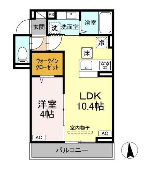 DBLESS横濱岸根公園Ⅰ(1LDK/3階)の間取り写真