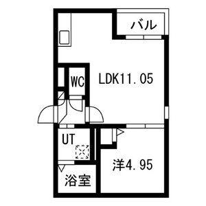 JACK NANYOⅡ(1LDK/3階)の間取り写真