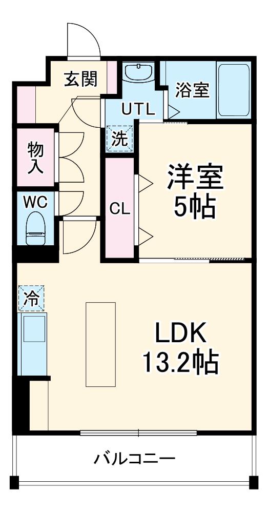 ラ ルミエール レジェンデー(1LDK/1階)の間取り写真