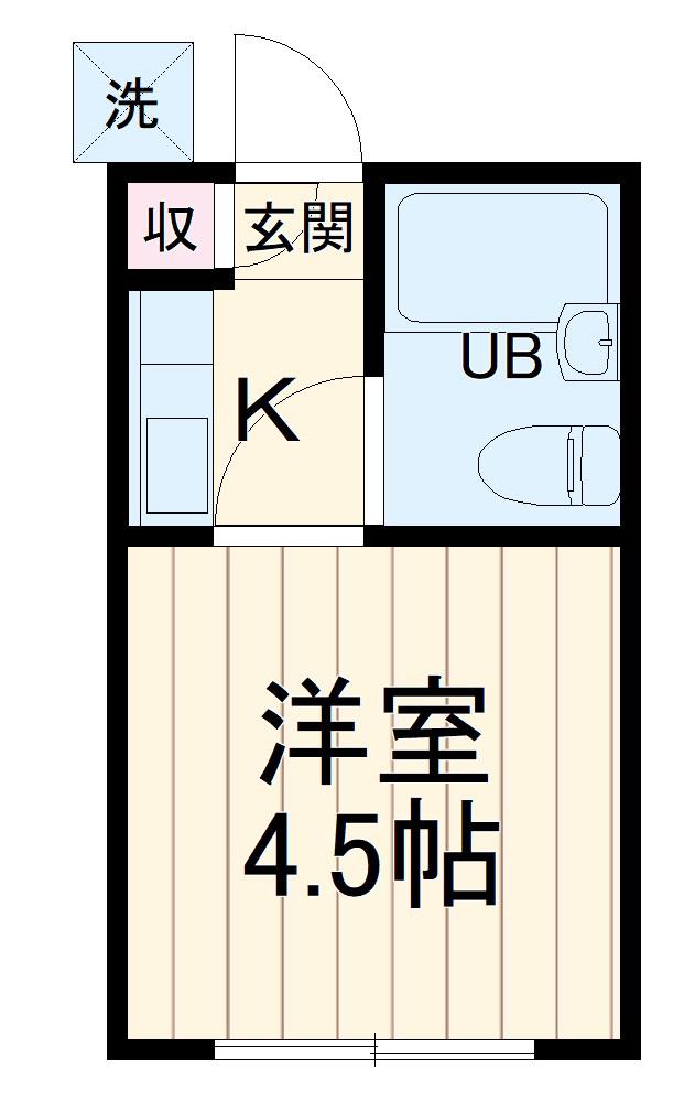 BEN HOUSE(1K/3階)の間取り写真