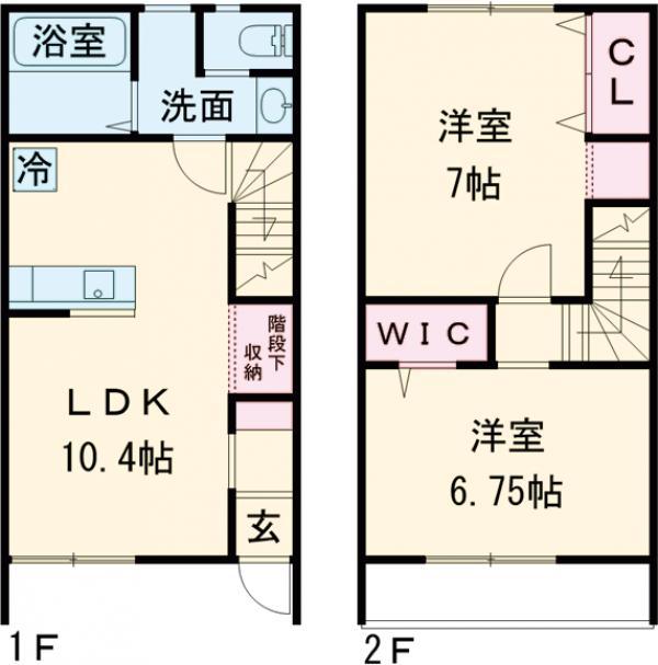 FELICE(2LDK/2階)の間取り写真