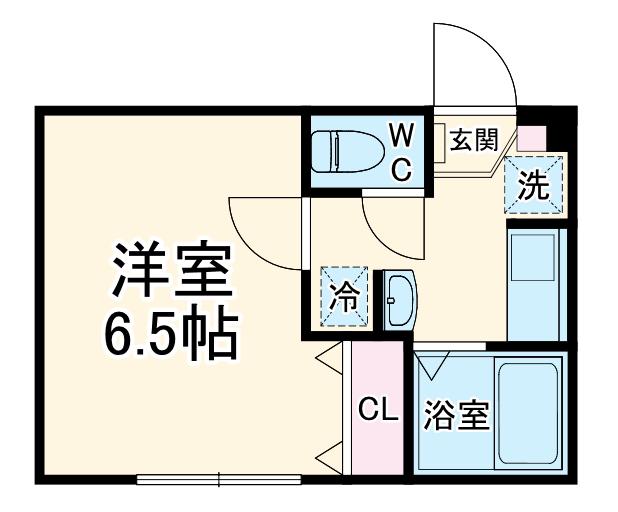 LA PREMIRE(1K/3階)の間取り写真