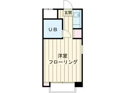 パークハイム吉祥寺(ワンルーム/4階)の間取り写真