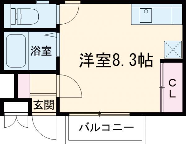 FIT北新宿(ワンルーム/1階)の間取り写真