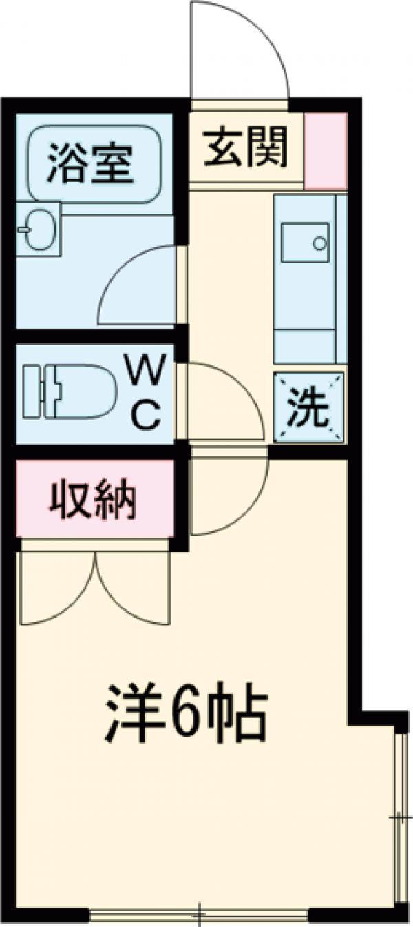 メゾン手塚(1K/2階)の間取り写真