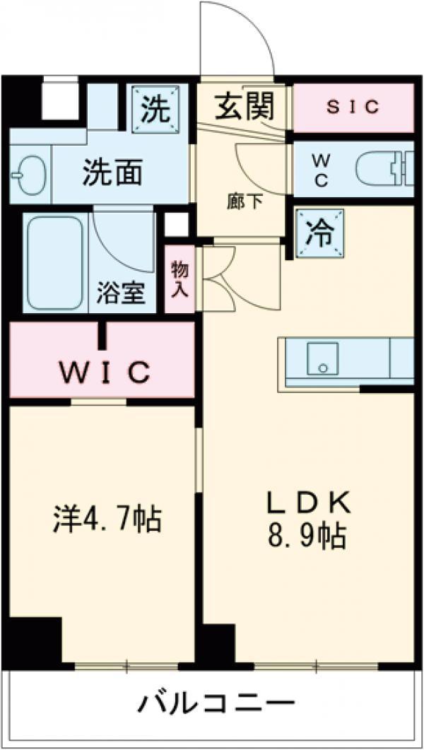 メインステージ東武練馬(1LDK/4階)の間取り写真