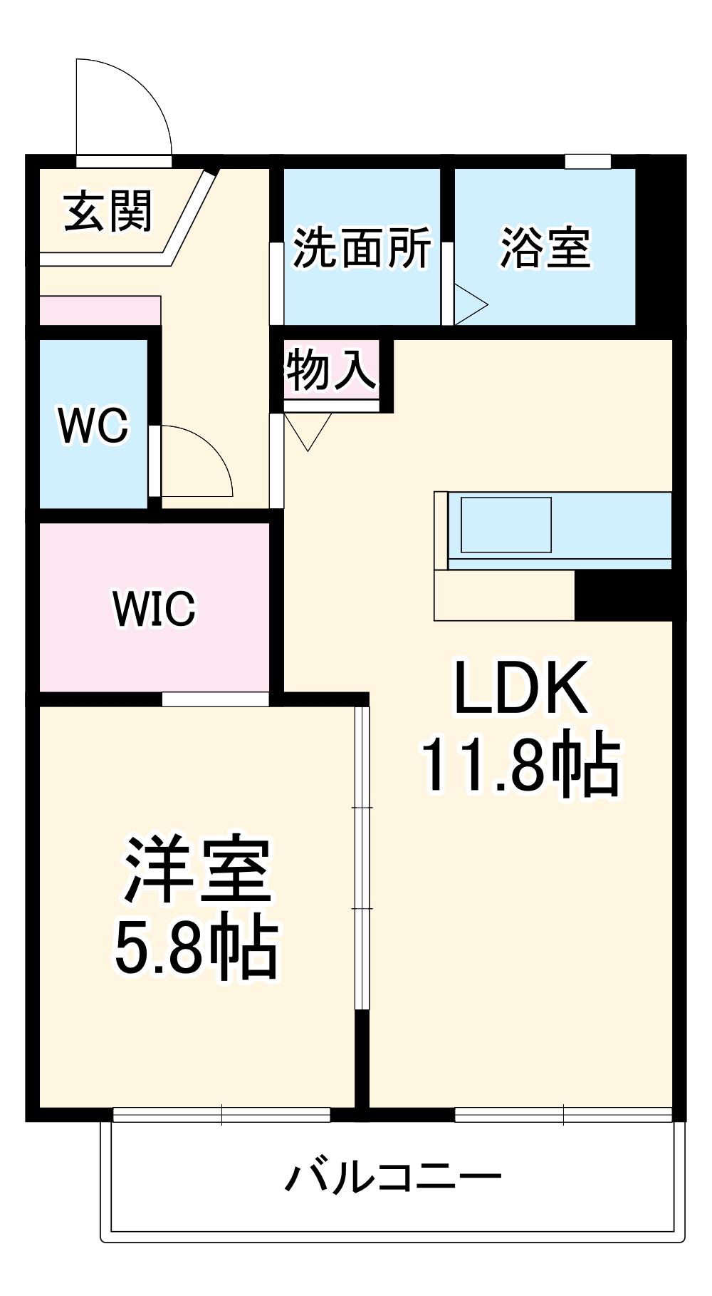 サニーガーデン神村(2LDK/2階)の間取り写真