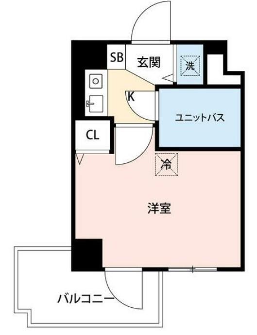 マイナビSTAYパレス杉並上高井戸(1K/4階)の間取り写真