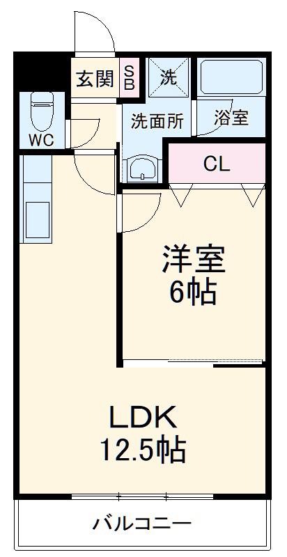 USHIO-05(1LDK/1階)の間取り写真