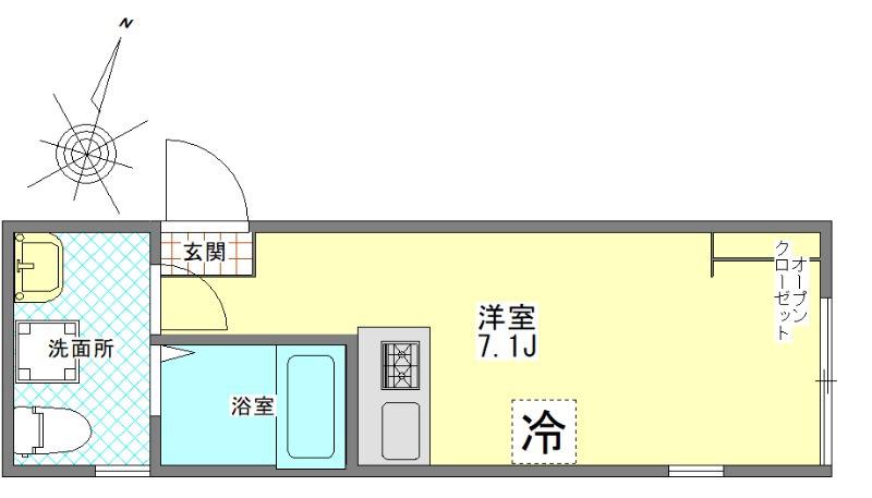 光が丘AP(ワンルーム/3階)の間取り写真