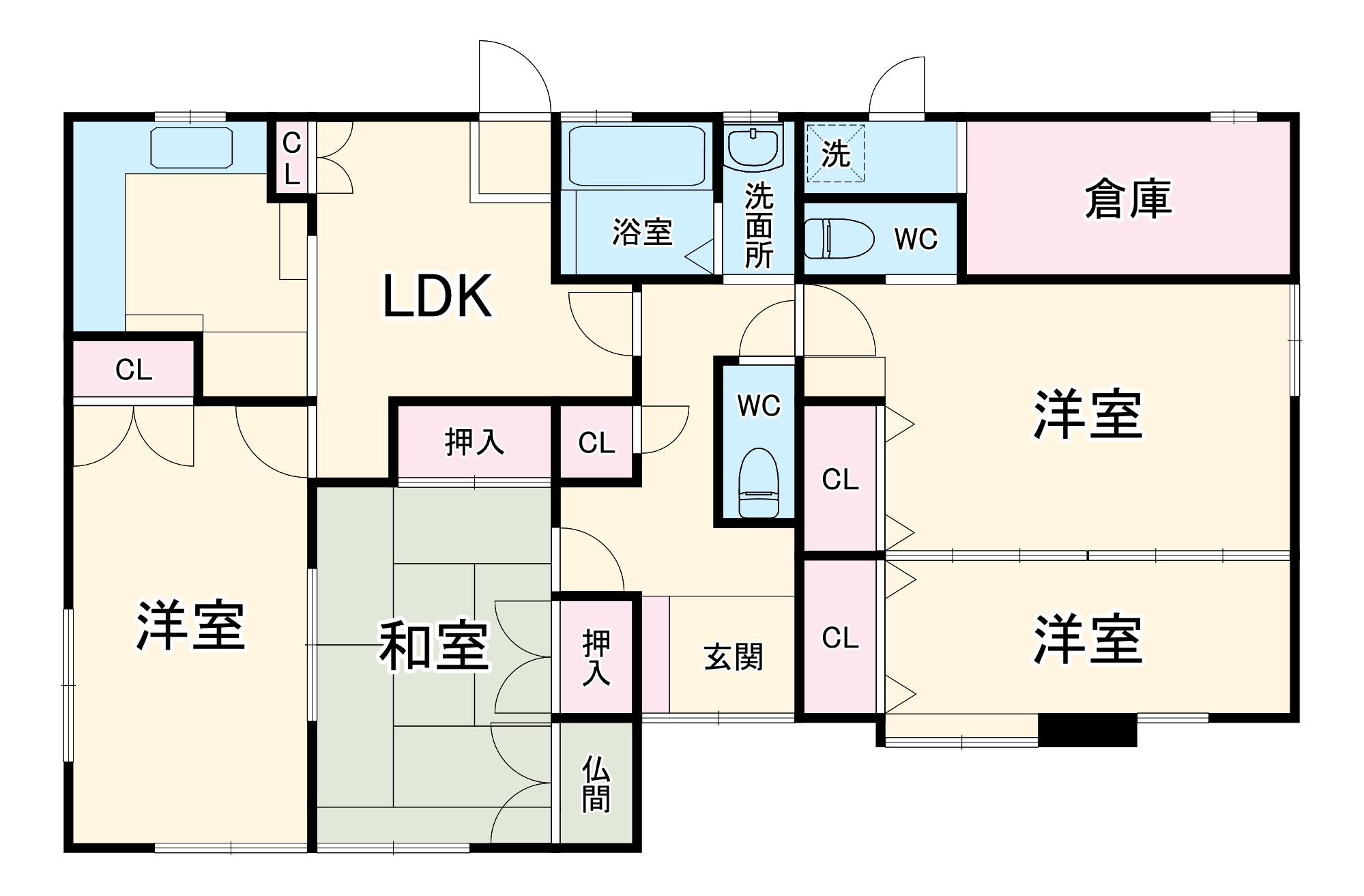 M&S58(4SLDK/1階)の間取り写真