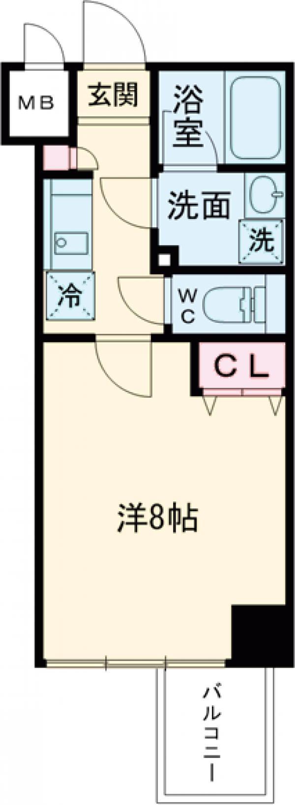 MAXIV練馬TRE(1K/4階)の間取り写真