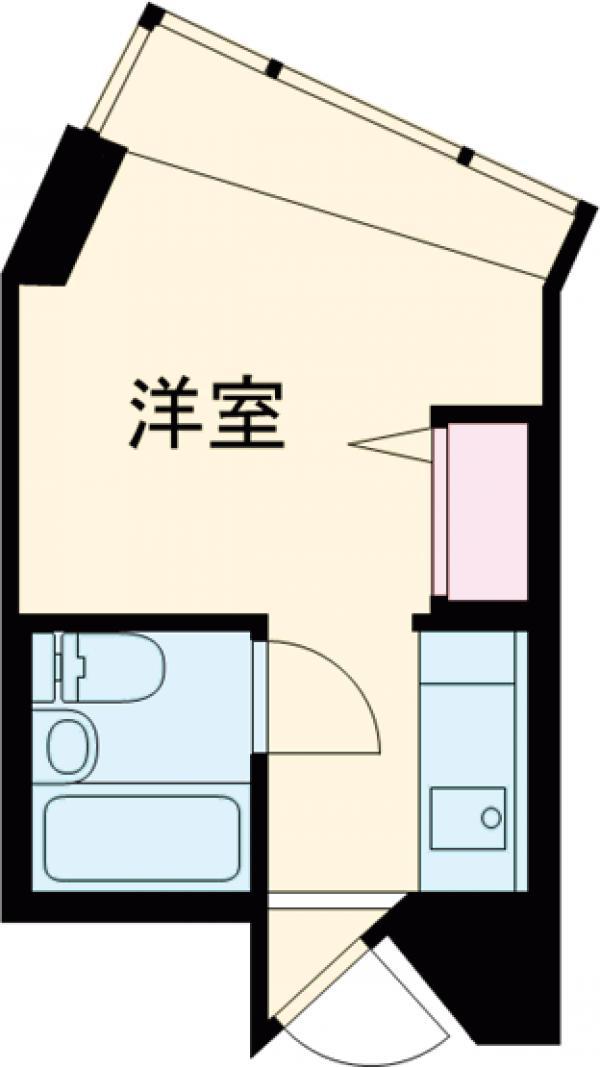 スタジオ 明泉(ワンルーム/4階)の間取り写真