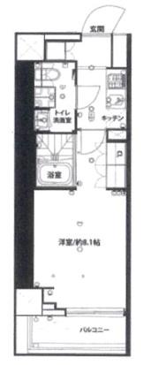 MAXIV KOUHOKU ALEGRIACOURT(1K/5階)の間取り写真