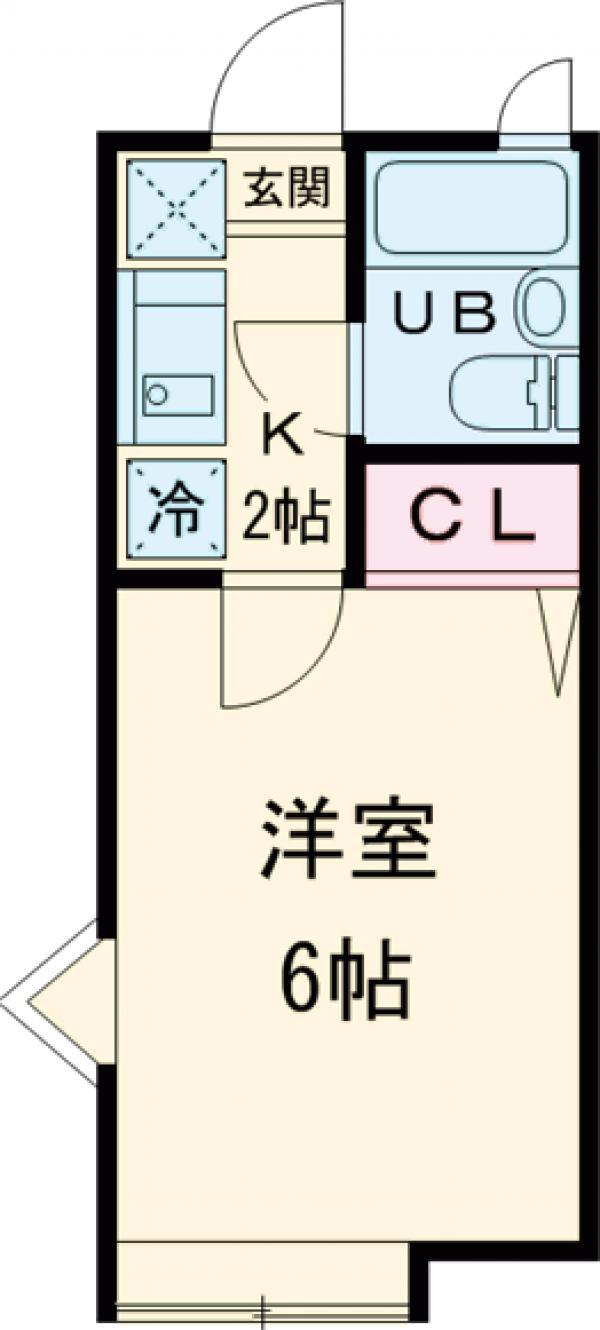 コージーハウス138B(1K/1階)の間取り写真