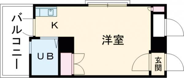 柏木MURA(ワンルーム/7階)の間取り写真
