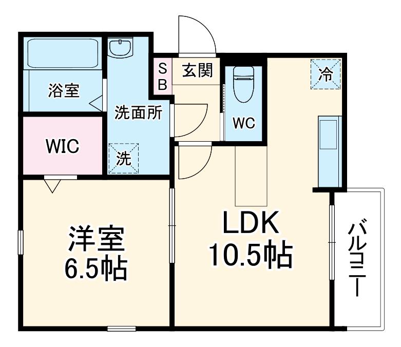 QUIET CRAB HOUSE TOGETHER 和田町(1LDK/2階)の間取り写真