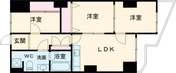 チサンマンション東宿郷(3LDK/10階)の間取り写真