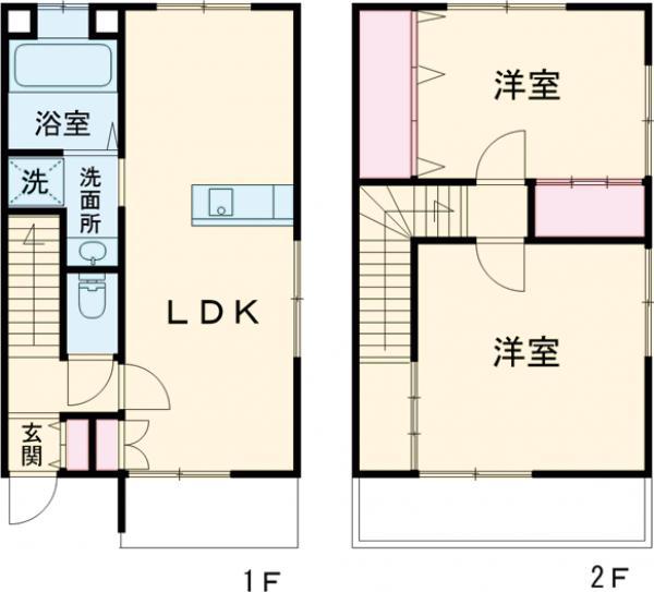 フリージア(2LDK)の間取り写真