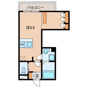 稲毛東3丁目計画(1K/2階)の間取り写真