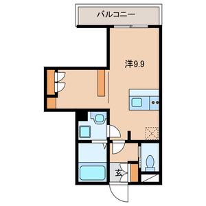 稲毛東3丁目計画(1K/2階)の間取り写真