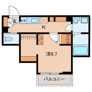 稲毛東3丁目計画(1K/1階)の間取り写真