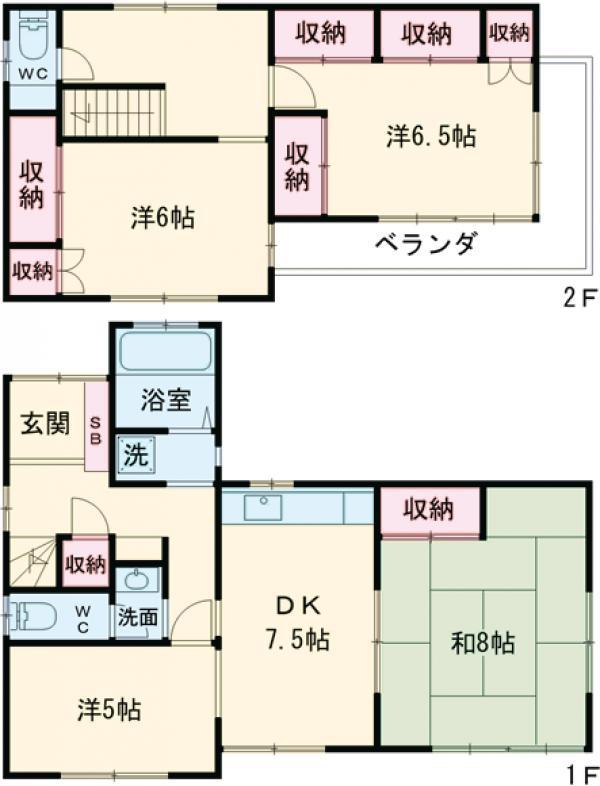東京地下鉄有楽町線 小竹向原駅 徒歩15分 2階建 築30年(4DK)の間取り写真