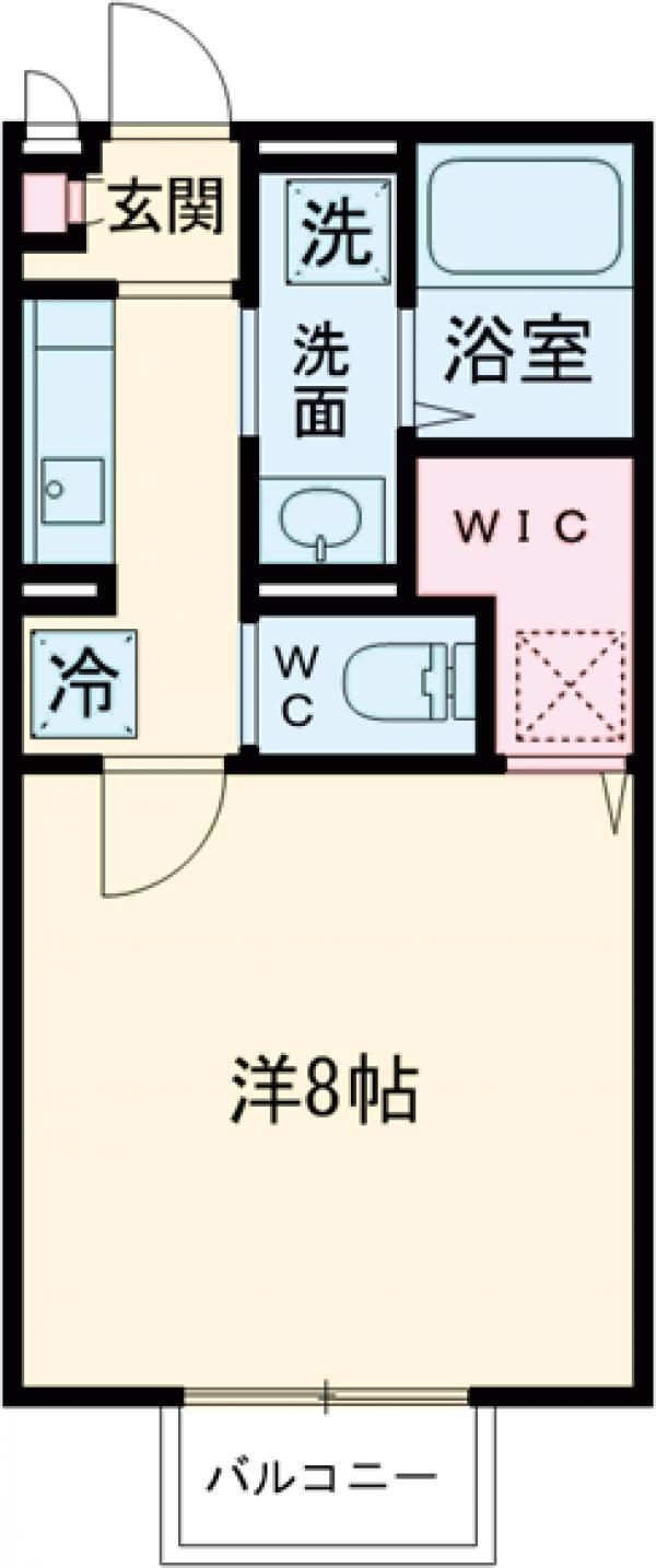 シャルマン(1K/2階)の間取り写真
