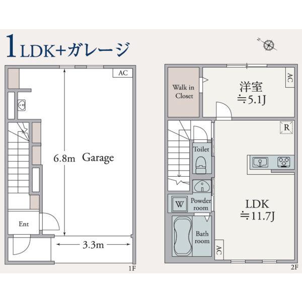 G・クレスト(1LDK/1階)の間取り写真