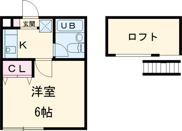 コーポY(1K/1階)の間取り写真