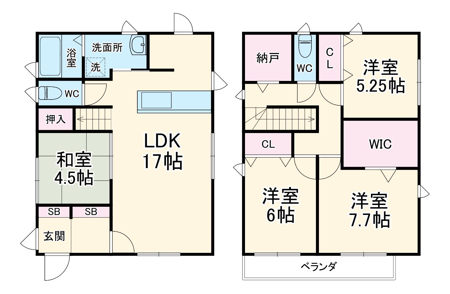 名古屋市名城線 茶屋ケ坂駅 徒歩27分 2階建 築9年(4LDK)の間取り写真