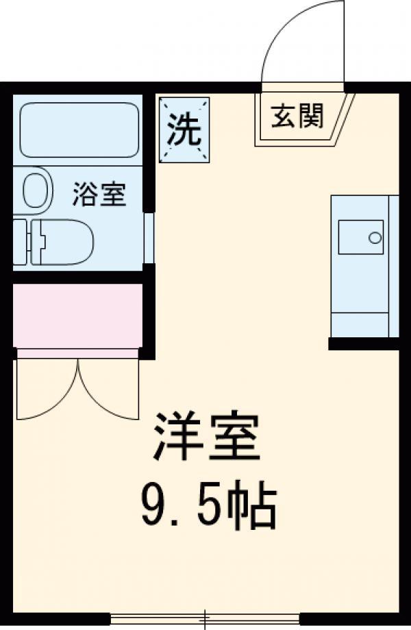 クレガ西尾久(ワンルーム/1階)の間取り写真