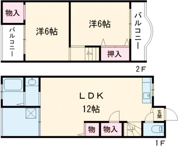 グリーンハイツ(2LDK)の間取り写真
