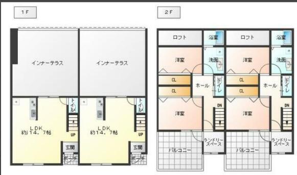シーサイドレジデンス一宮(2LDK/1階)の間取り写真