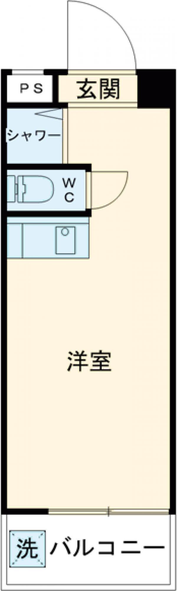スターホームズ代田橋(ワンルーム/2階)の間取り写真
