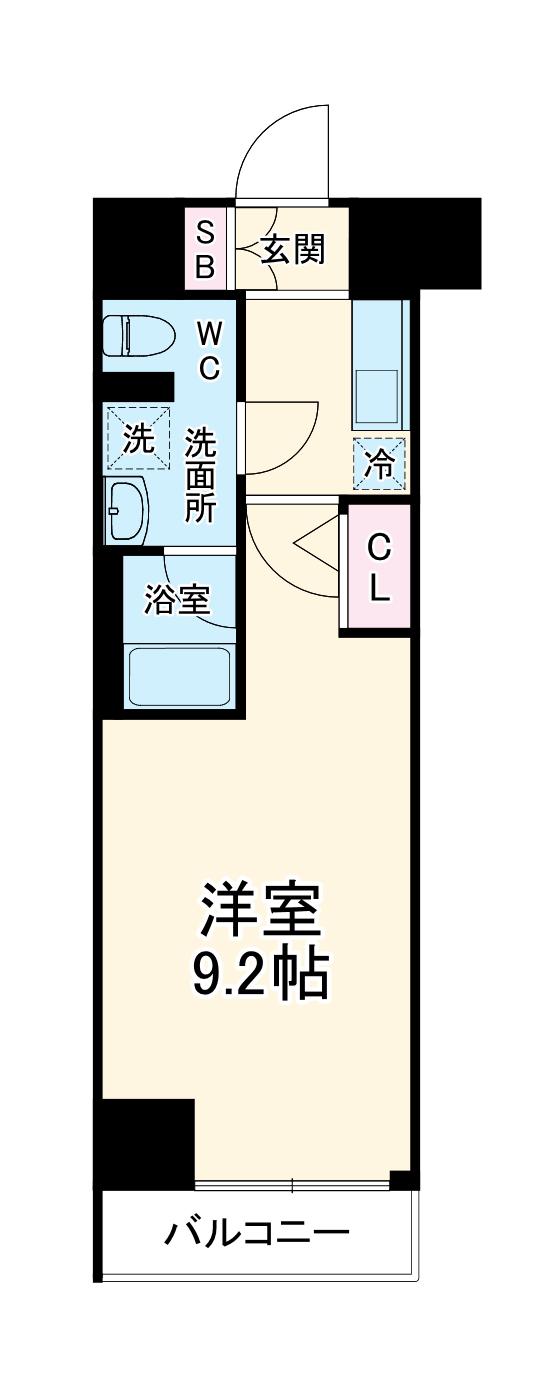 ジェノヴィア新子安(1K/5階)の間取り写真