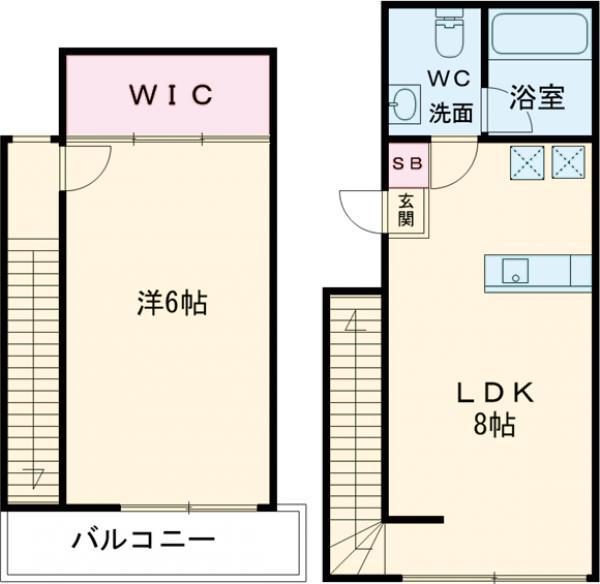 セダーコート武蔵小金井(1LDK)の間取り写真