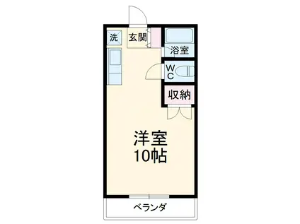 パステルヨシムツ(ワンルーム/2階)の間取り写真