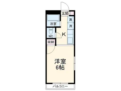 ハイツウェーブ(1K/3階)の間取り写真