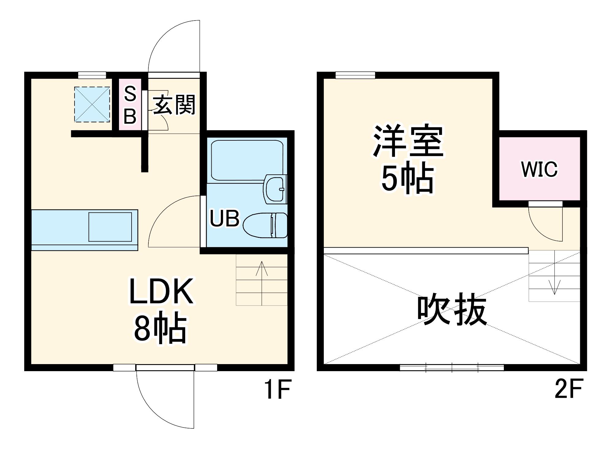 カーサハーツ(1LDK)の間取り写真