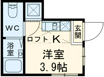 コンフォートテラス吉祥寺南(1K/1階)の間取り写真