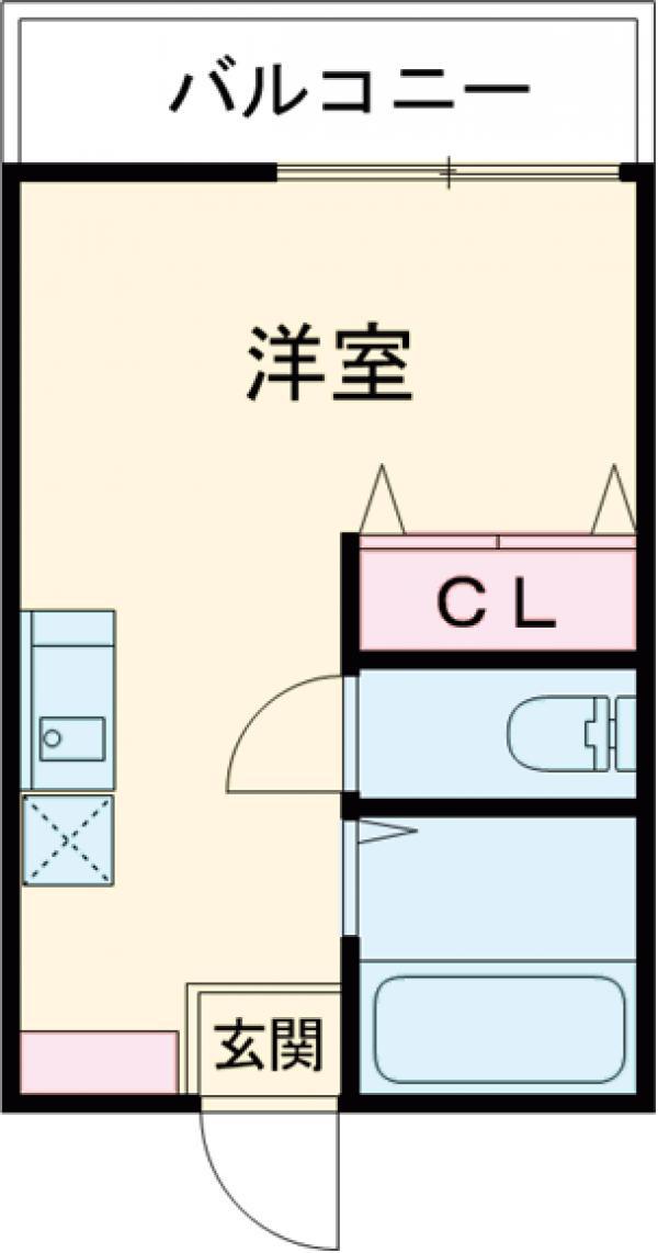 ハウズ吉祥寺(ワンルーム/2階)の間取り写真